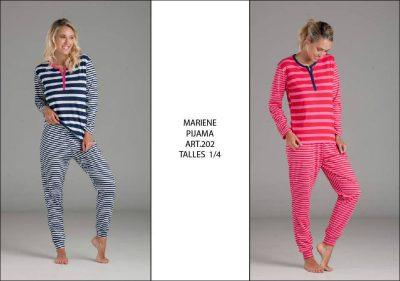 PIJAMA MARIANE RAYADA T.1 M/L