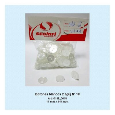 BOTONES  BLANCOS            18      X144