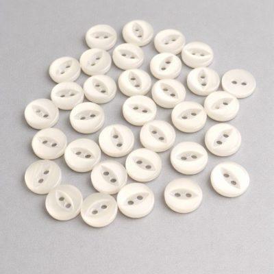 BOTONES  BLANCOS OJO DE PERDIZ N~16 X144