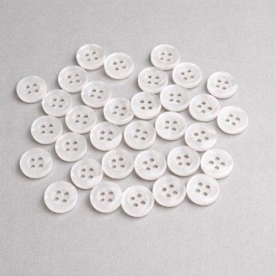 BOTONES  BLANCOS 4 AGUJEROS 18      X144