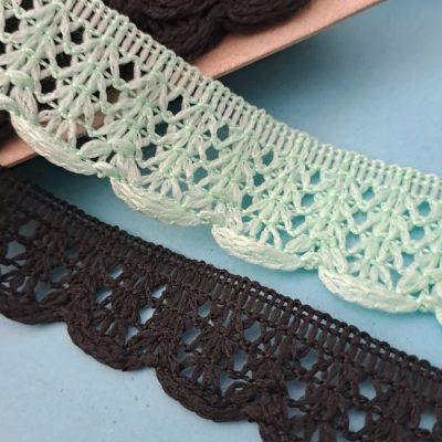 PUNTILLA  F-B  NYLON  COLOR MILENIO 25 mm X MT  (10 mt)