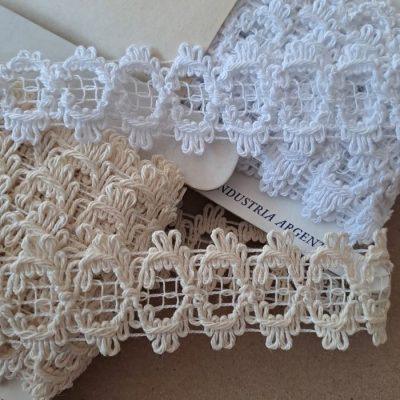 PUNTILLA LUDETEX   ALGODON  30 mm        X MT (10 mt)