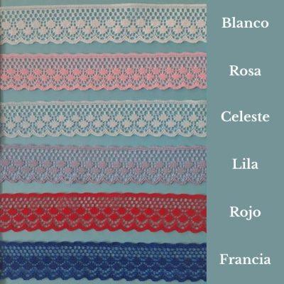 PUNTILLA NORVILLE  NYLON  BCO/NGRA  X MT  (10 mt color/ 20 bca)