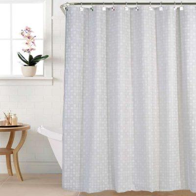 CORTINA   ELIPLAST DE BAÑO DOBLE ENCAJE