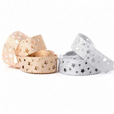 CINTA C.ORO TROQUELADA ESTRELLA DELUX 23MM X10M