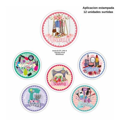 APLIQUES PyP   VINTAGE  CIRCULO      C/U