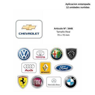 APLIQUES PYP   AUTOS  Y MOTOS CH.    C/U