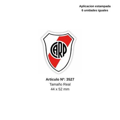 APLIQUES PyP   ESCUDO  DEPORTIVO RIVER CHICO     C/U