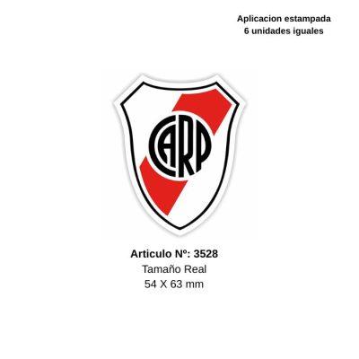 APLIQUES PyP   ESCUDO  DEPORTIVO RIVER MEDIANO   C/U