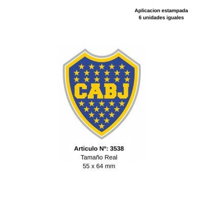 APLIQUES PYP   ESCUDO  DEPORTIVO BOCA MEDIANO  C/U