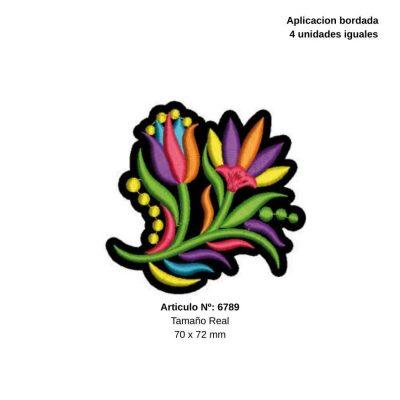 APLIQUES PyP   FLOR                  C/U