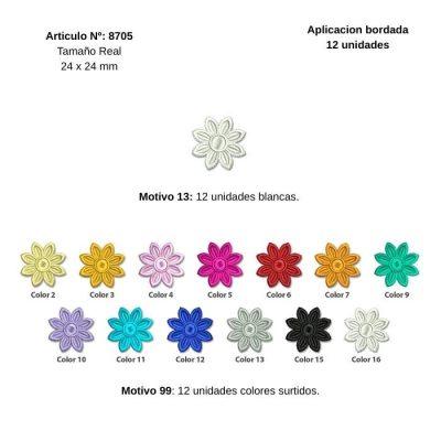 APLIQUES PyP   FLOR 2 FESTON         C/U