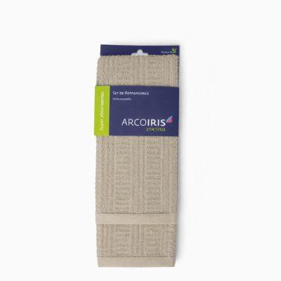 SET      ARCO IRIS REPASADOR TOALLA   x2