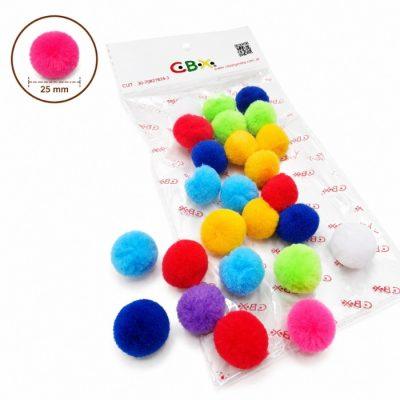 POMPONES CBX                   25MM  X25