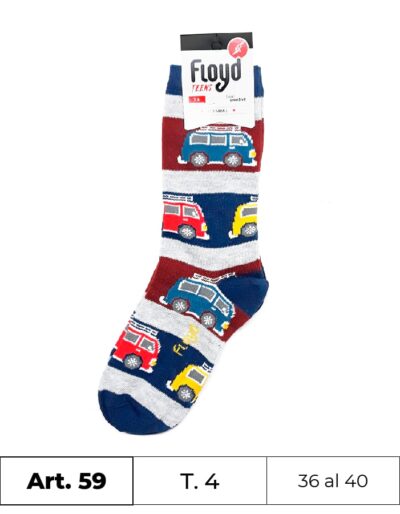 ZOQUETE  FLOYD ESTAMPADO    T.4      PAR