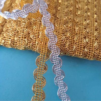 GALON   DORADO/PLATA x10 mm - 18.24 mt