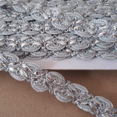 GALON PLATA 23 mm - x18.28 mts