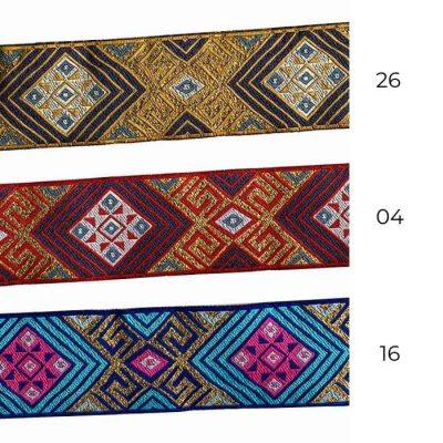 GALON    BROOKLYN INCA C/LUREX  35MM 10MT.