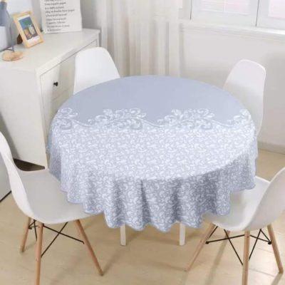 MANTEL  ESTAMPADO TROPICAL REDONDO X 1.80mt