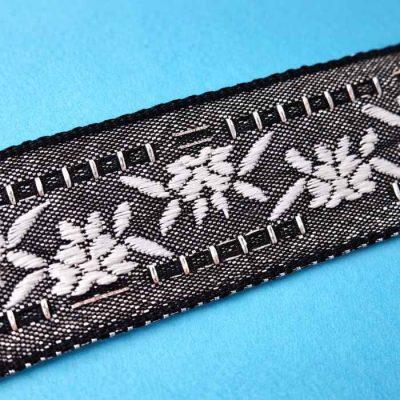 GALON   FLORES C/LUREX       30MM  X10MT