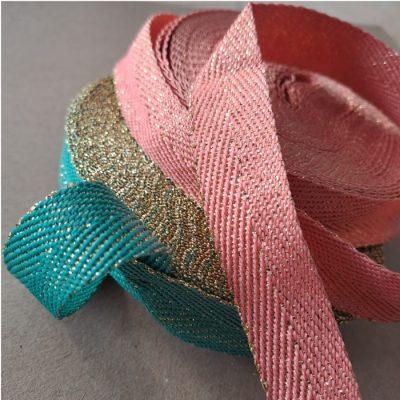 CINTA HILERA POLIESTER C/LUREX 20MM   X10MT