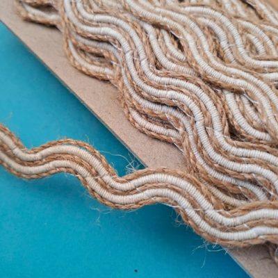 GALON KB YUTE/CRUDO ONDA 10MM X MT  (12 mt)