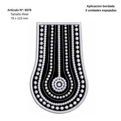 APLIQUES PYP CHARRETERA C/BOLITAS C/U