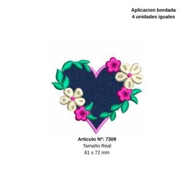 APLIQUES PYP CORAZON JEAN  C/U