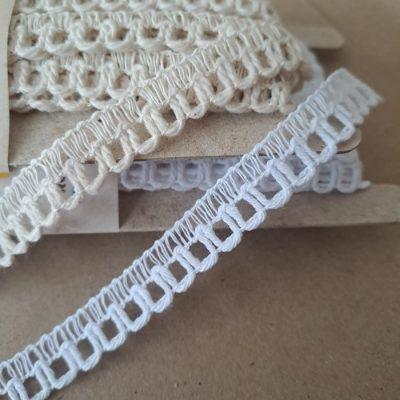 PUNTILLA TODOTEX PICOT ALGODON 12 mm XMT (10 mt)