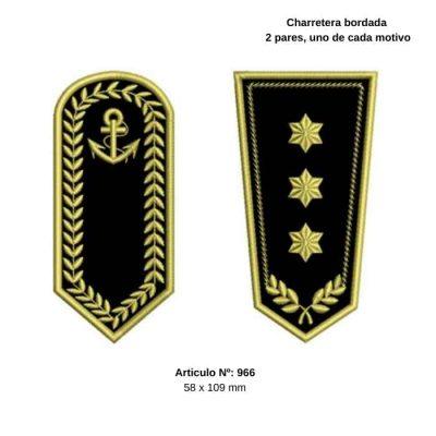 APLIQUES PYP CHARRETERA NEGRA C/U