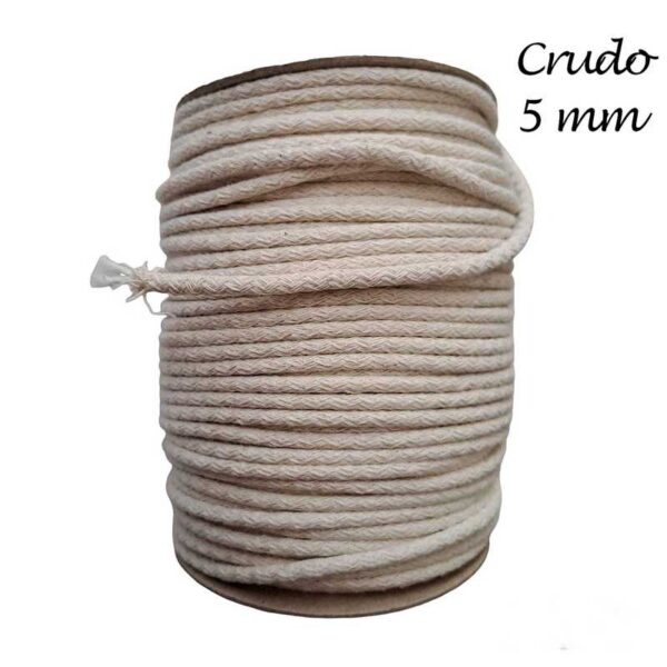 CORDON ALG. RELLENO CRUDO 5MM X100MTS
