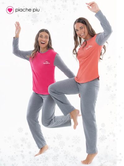 PIJAMA P. PIU C/ESTAMPA M/L - Talles: 1/4