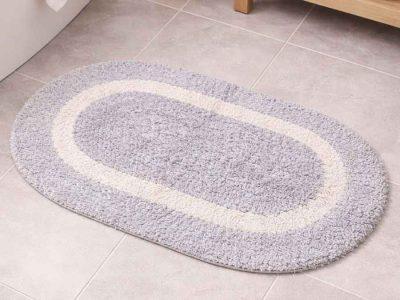 ALFOMBRA ALGODON BAÑO OVAL - 40x60 cm