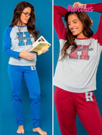 PIJAMA FLORCITAS  HOGWARTS M/L   -  Talles: 1/5