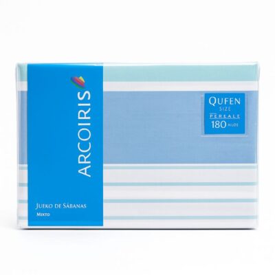 SABANA ARCOIRIS MIX 180 HILOS - QUEEN