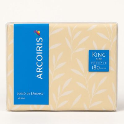SABANA ARCOIRIS MIX 180 HILOS - KING SIZE