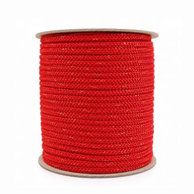 CORDON TRENZADO SINTETICO CON LUREX Nº4 x100 mt