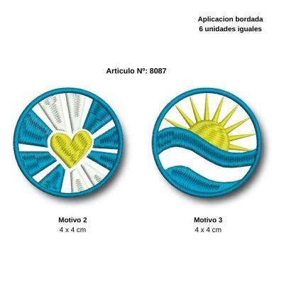APLIQUES PYP BORD INSIGNIA ARGENTINA C/U