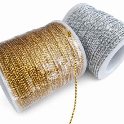 HILO TRENZADO DOR/PLAT    x100YDS