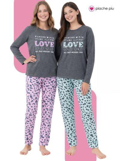 PIJAMA P. PIU ANIMAL PRINT M/L - Talles: 1/4