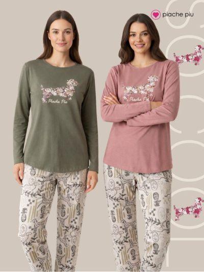 PIJAMA P. PIU PERRO M/L - Talles: 1/4