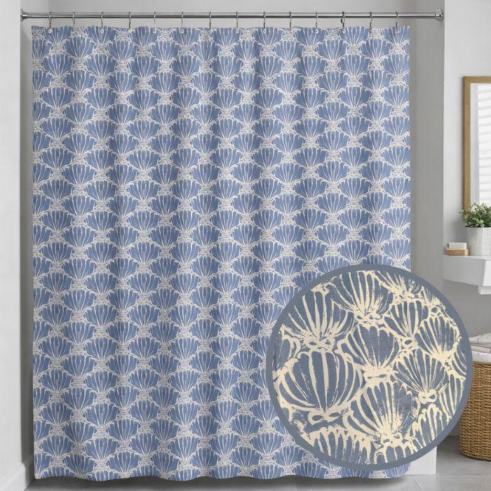 CORTINA BAÑO LINO DE POLIESTER 180 CM + 12 GANCHOS
