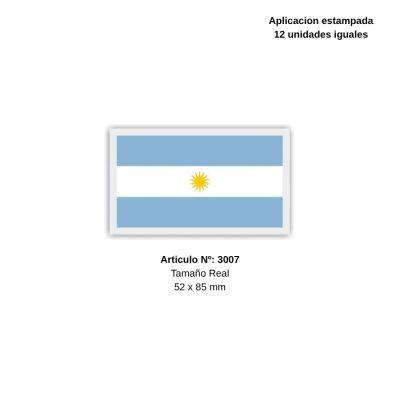 APLIQUES PyP BANDERA ARG. N`7 C/U