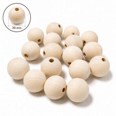 BOLITAS DE MADERA 30 mm X 1 Kg