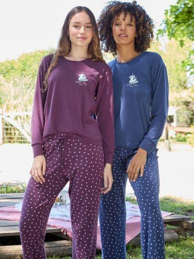 PIJAMA BIANCA SECRETA MODAL ESTAMPADO T.2/4