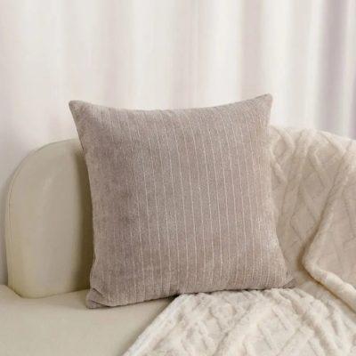 FUNDA ALMOHADON CHENILLE CANELON X 2 UND