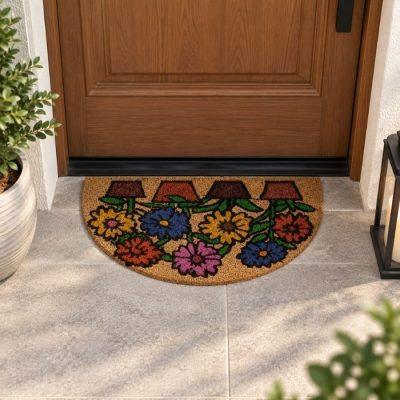 FELPUDO KINOR COCO SEMICIRCULO 33 x 60 cm