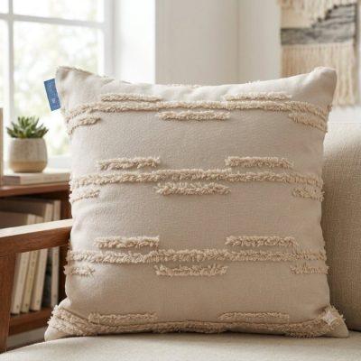 FUNDA ALMOHADON TUFTINF FRANJAS X 2 UND