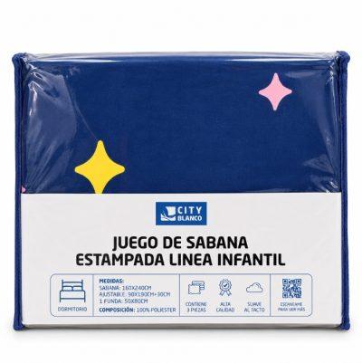 SABANA ESTAMPADA INFANTIL 1.1/2 PL.
